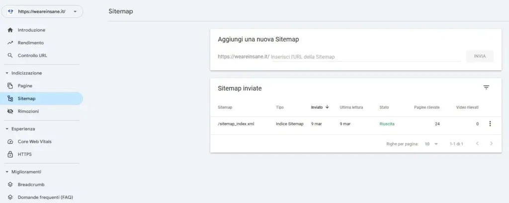 Perché il Mio Sito Non Compare su Google - invia sitemap