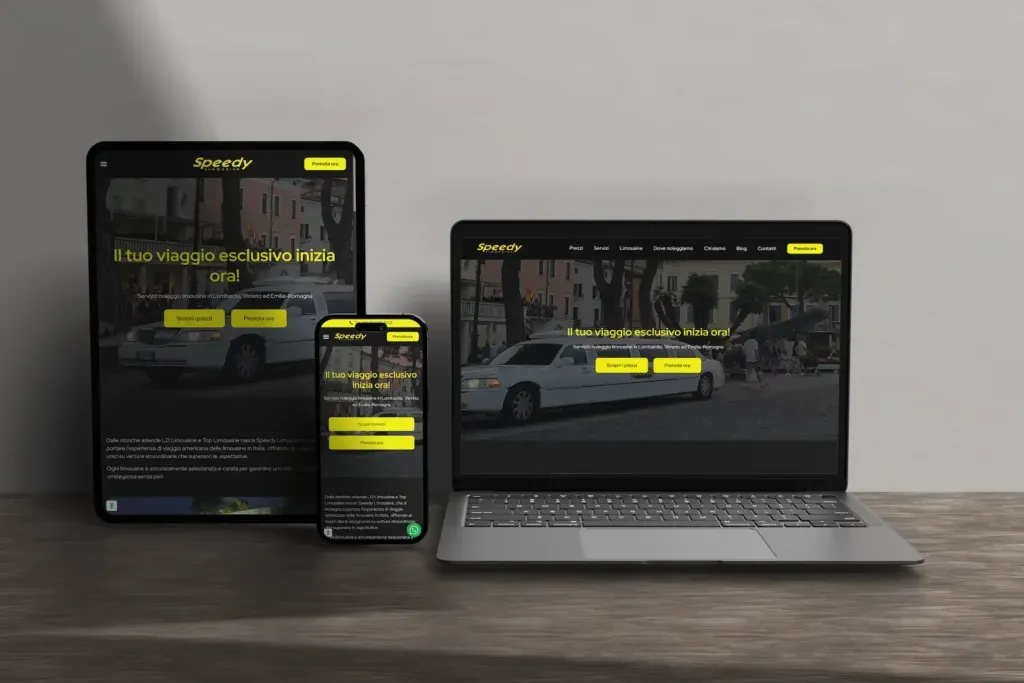 Speedy Limousine: un sito pensato per farsi trovare